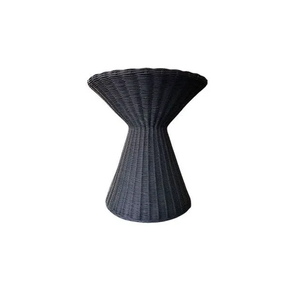 Bolla 13 coffee table in lacquered rattan (black) 4