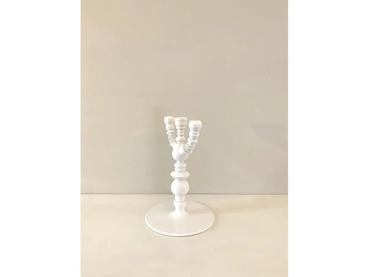 Candelabro Spring in ceramica smaltata (bianco), Bosa 1