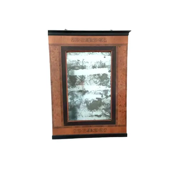 Inlaid wooden frame with silver mirror ( &#39;800) 
