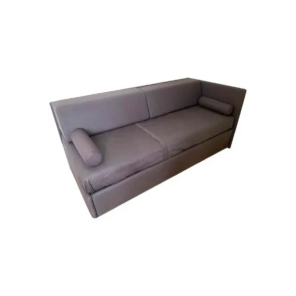 Convertible sofa bed in fabric (gray), Oggioni image