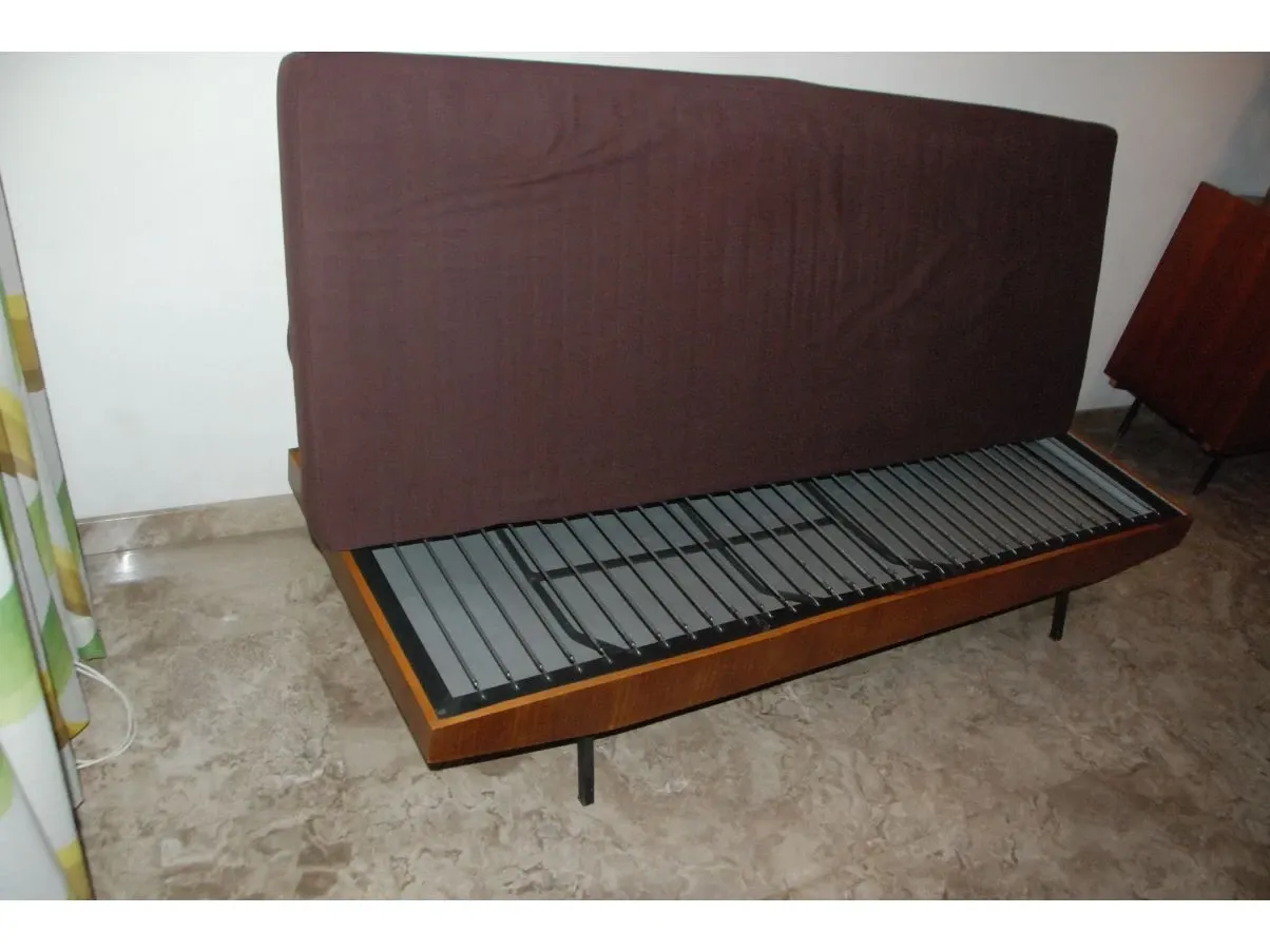 Brown vintage sofa bed (1960s), 7