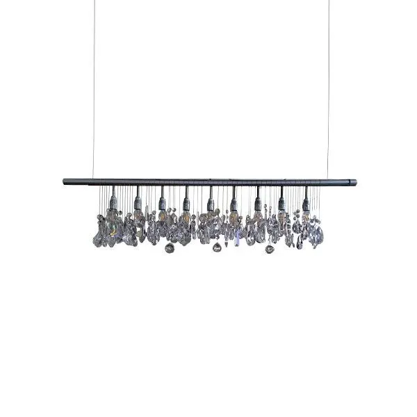 Cellula suspension lamp in aluminum 