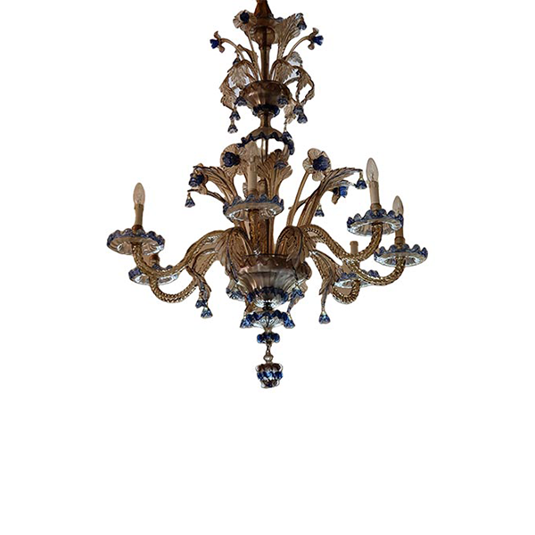 Vintage Murano Glass Chandelier (1940s) image