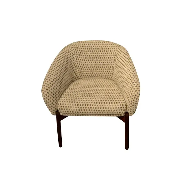 Guest armchair in wood and fabric, CTS salotti srl image