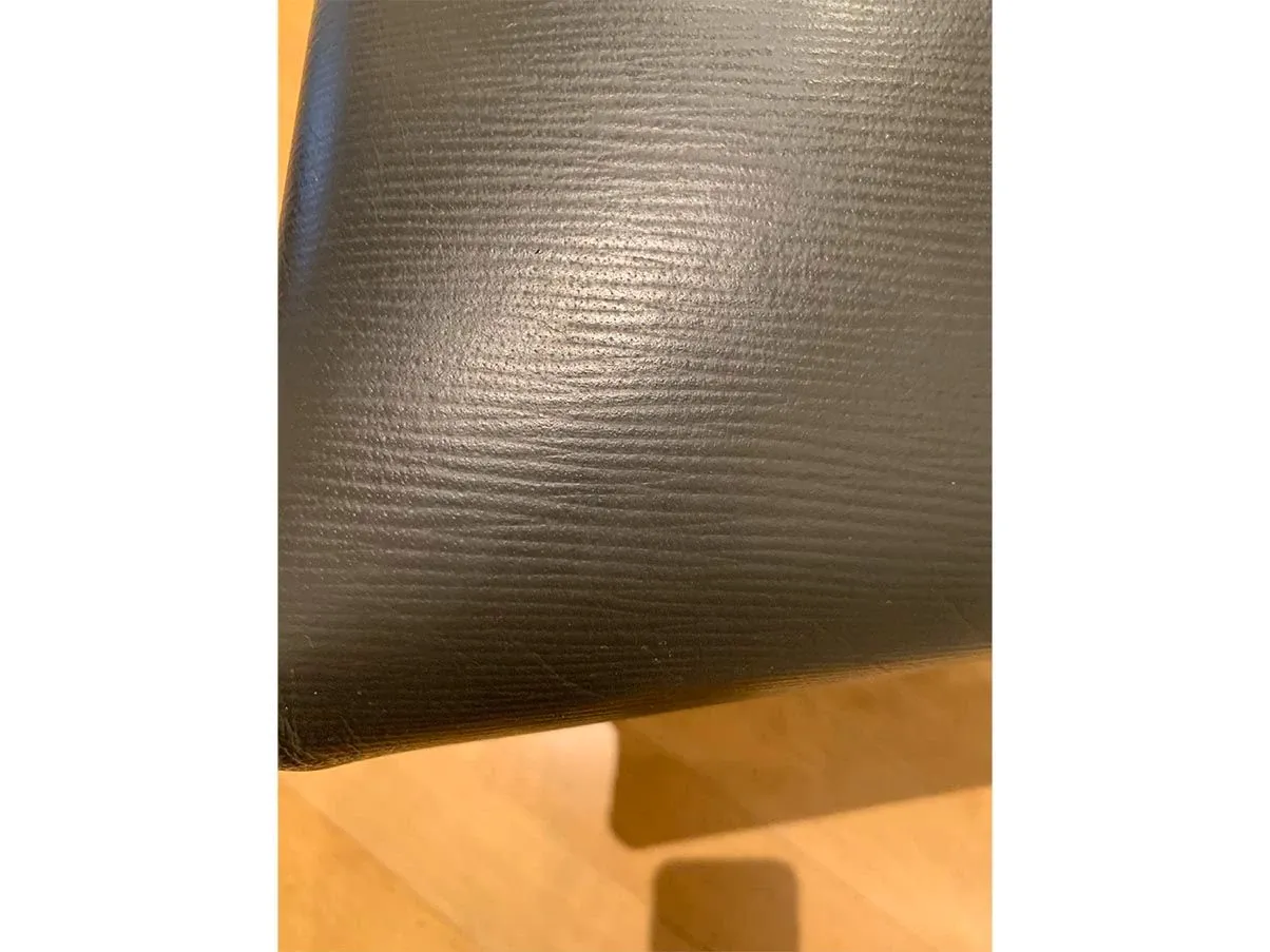 Set of 2 chairs in black glossy lacquered wood, Reflex 1