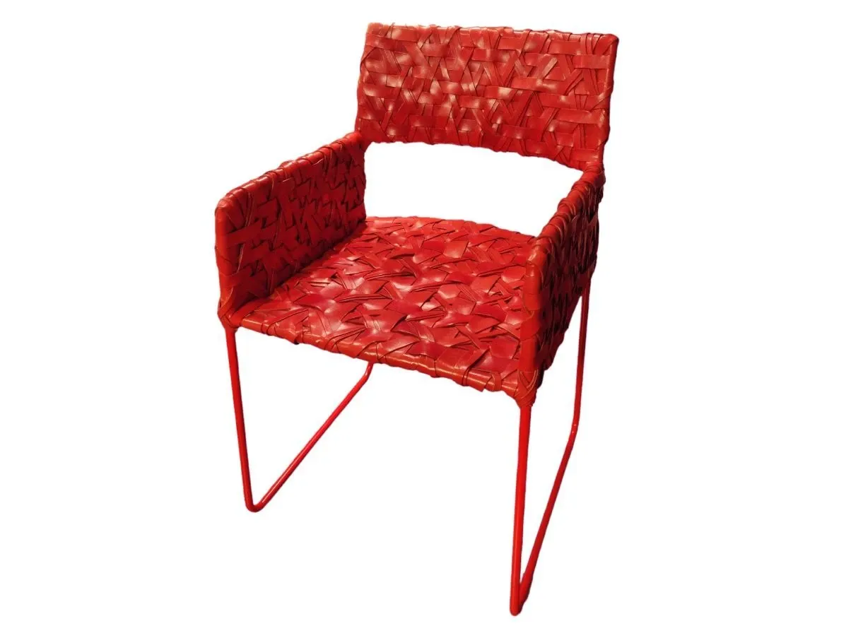 Set of 4 Rikka chairs by Maurizio Galante red, Driade image