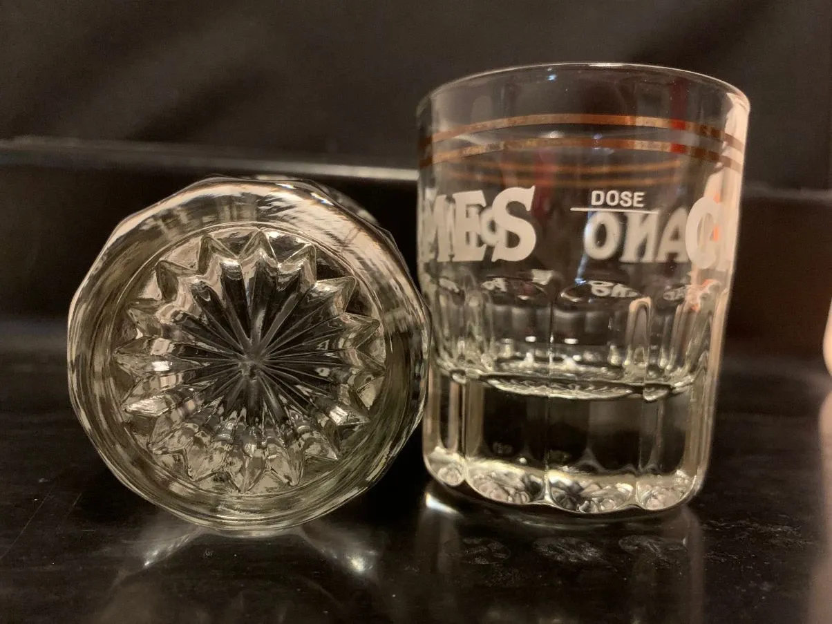 Set 2 bicchieri da liquore vintage (anni '70), Carpano Punt e Mes 5