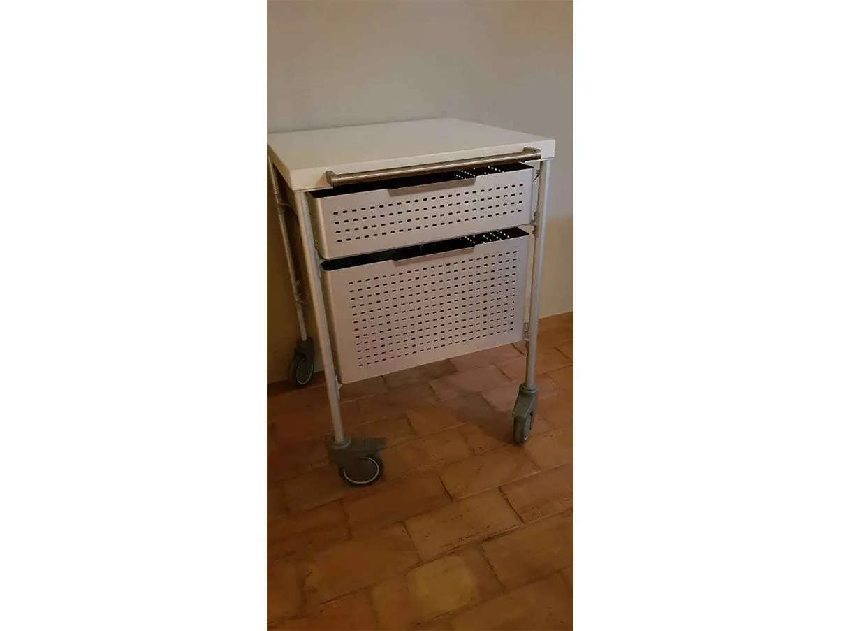 Antonio Citterio metal kitchen trolley, Arclinea 7