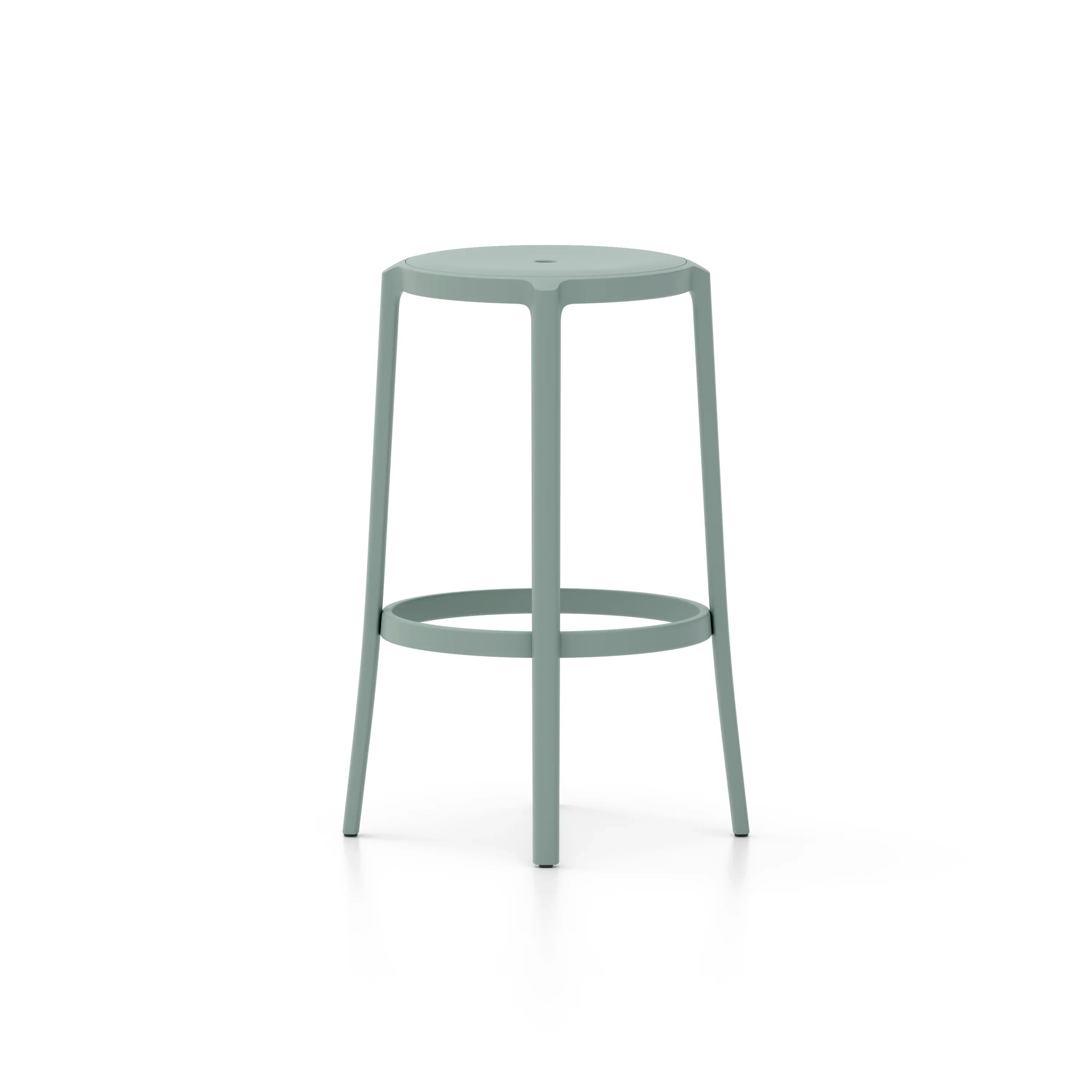 Sgabello On e On azzurro di Barber e Osgerby, Emeco  Side