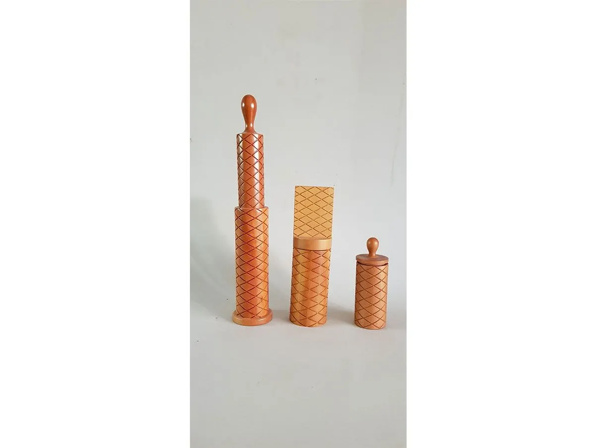 Set macinasale, pepe e portastuzzicadenti in legno, Alessi 4