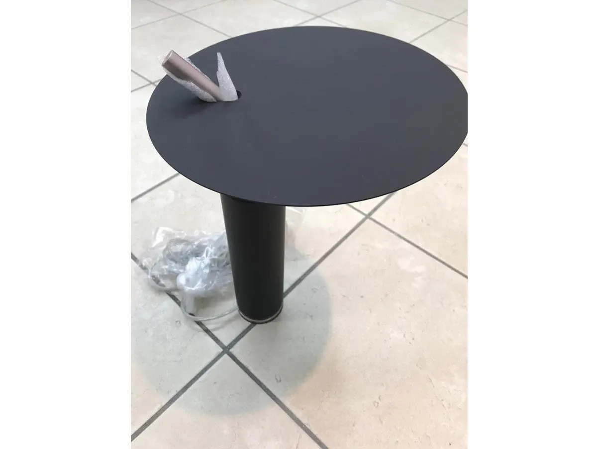 Lampada da tavolo Luà LP disco regolabile (nero) 4