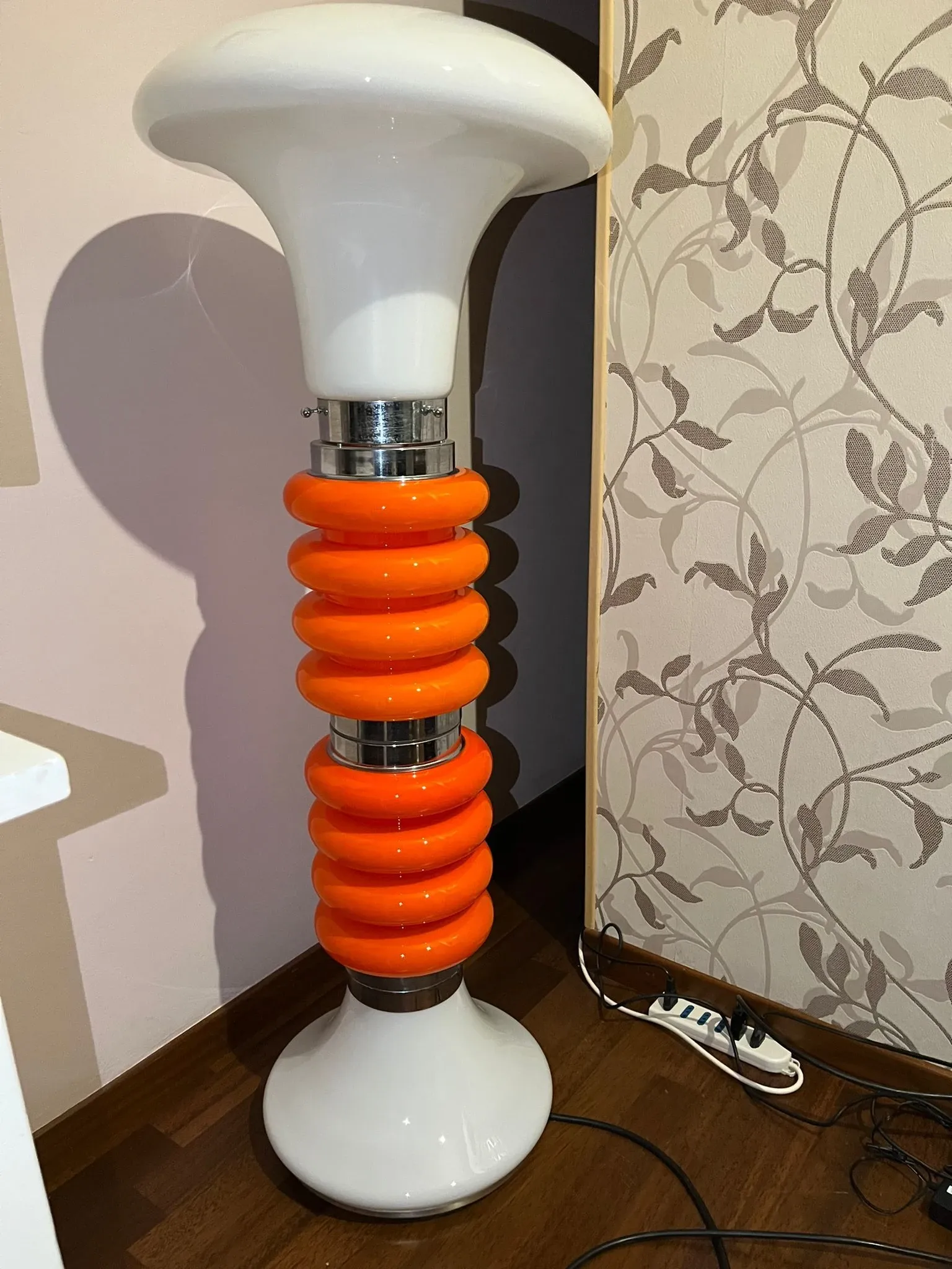 Carlo Nason two-tone glass lamp, Mazzega 1