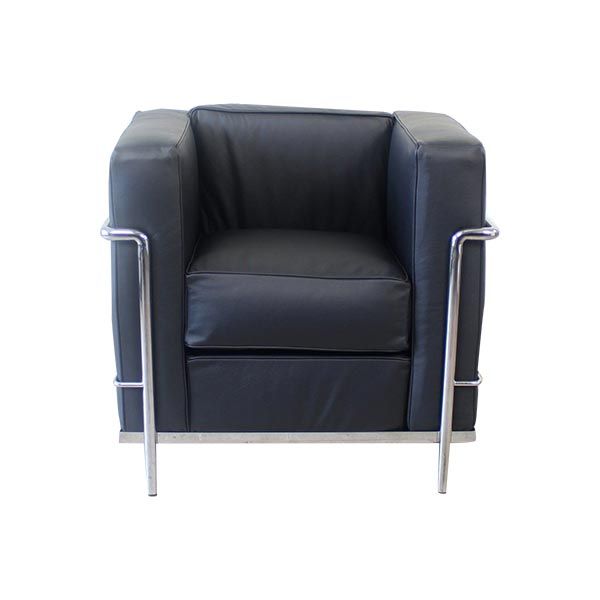 Le Corbusier Charlotte Perriand Lc2 armchair in leather, Cassina image