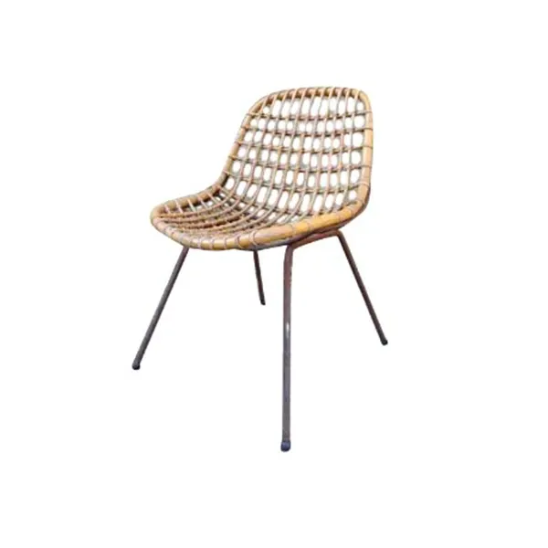 BS1 vintage chair in steel and woven cane, Bonacina1889 image