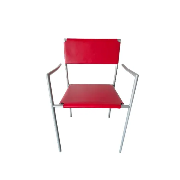 Maggiolina Arms metal chair with armrests (red), YDF image