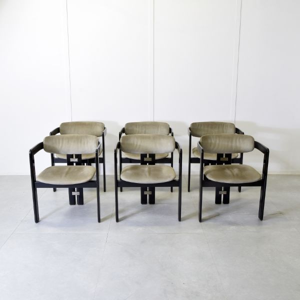 Set of 6 Pamplona chairs by Augusto Savini (60s), Pozzi image