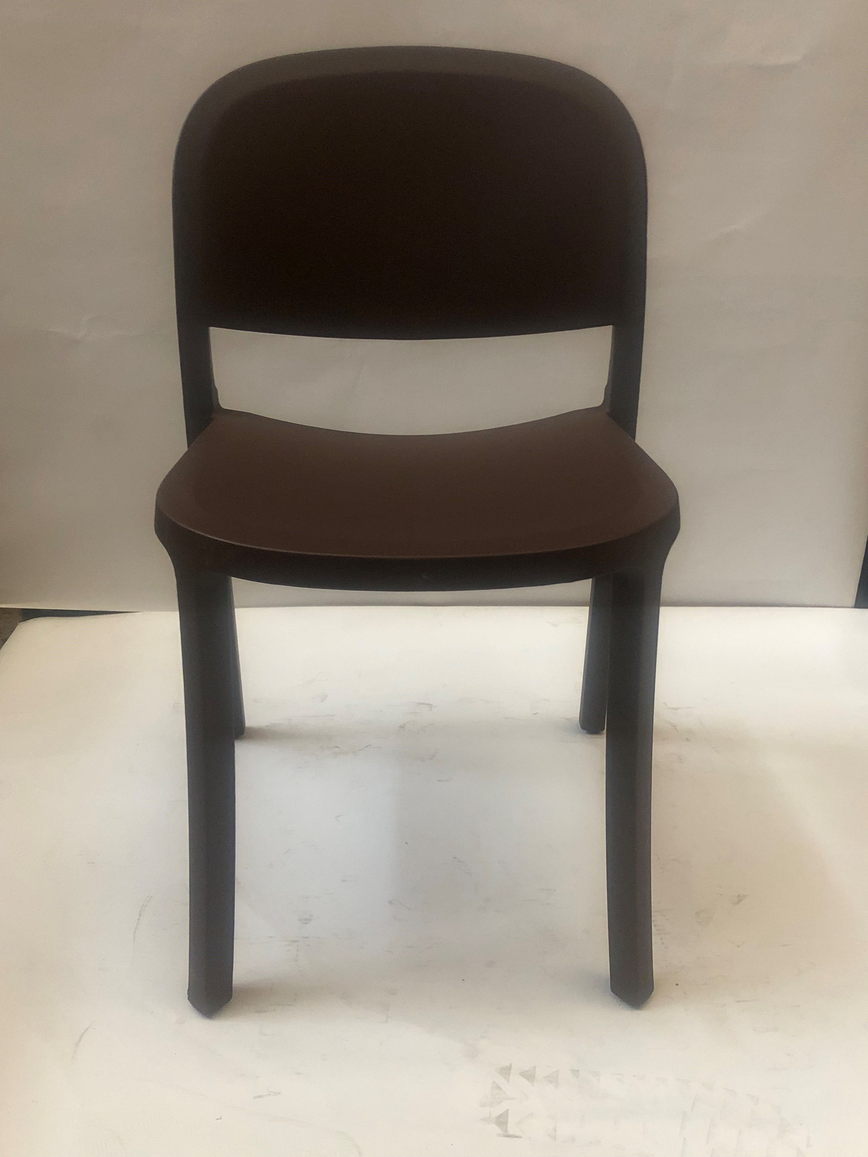 Brown stackable chair 2