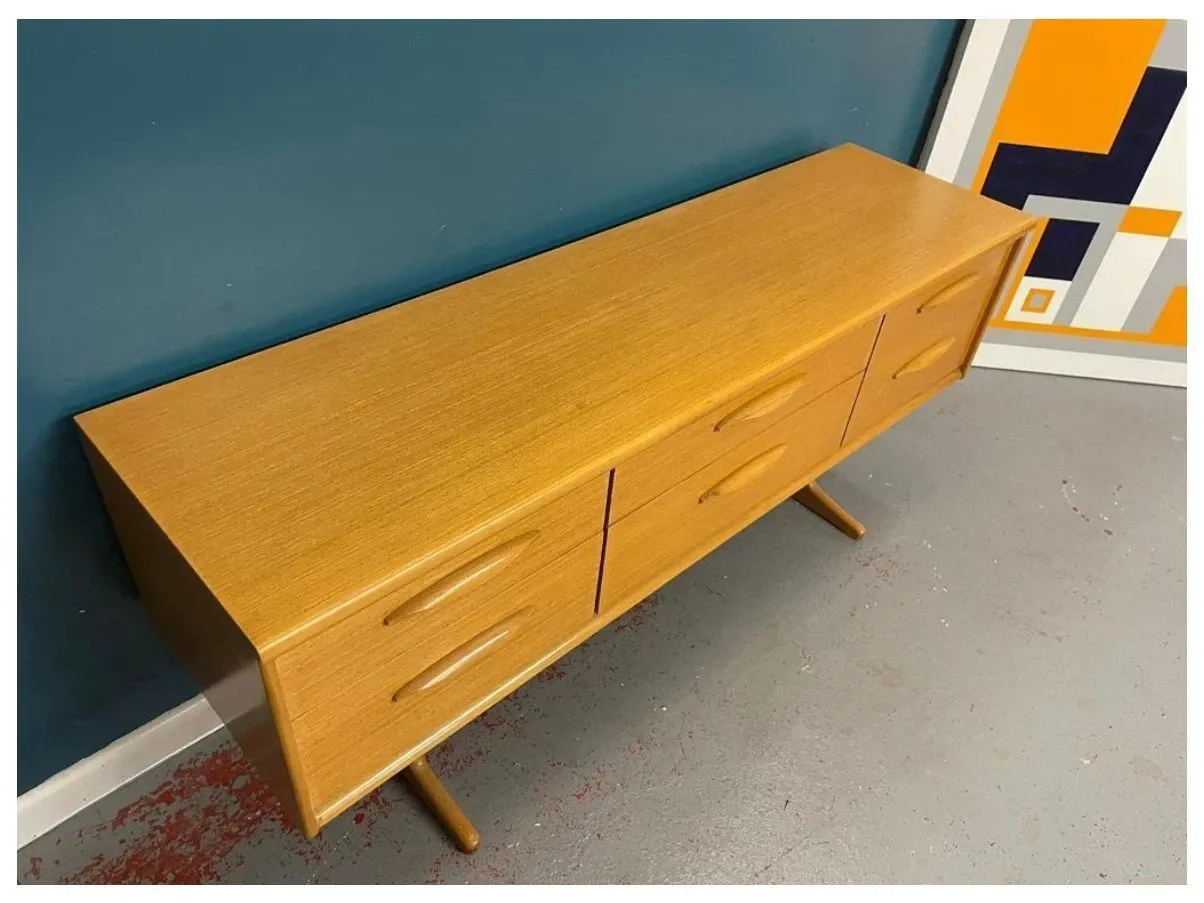 Vintage Teak Sideboard 60er Jahre 3