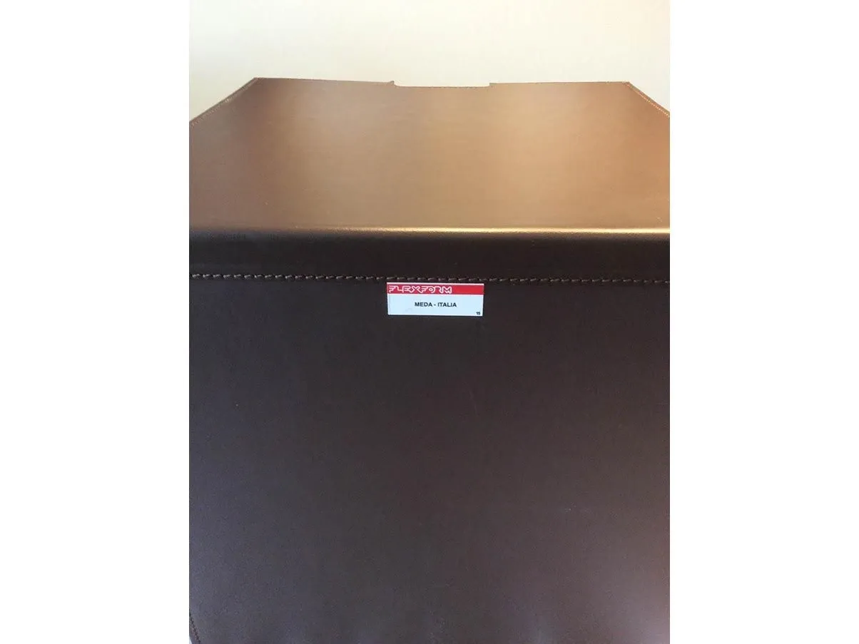 Box contenitore in cuoio (marrone), Flexform 1