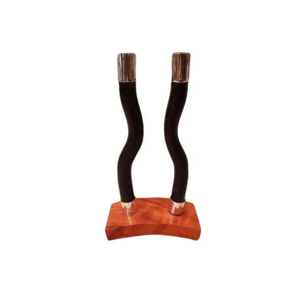 Le Fiamme candlestick in ebony and olive wood, Alessi image