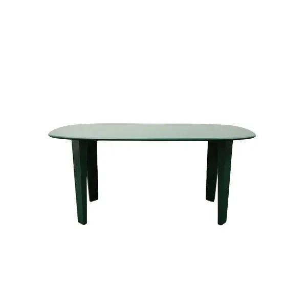 Herve' console matt lacquered wood (green), Ivano Redaelli image