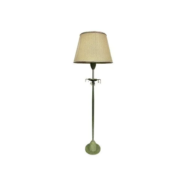 Lampada da tavolo in rete e seta (verde), Patrizia Garganti 