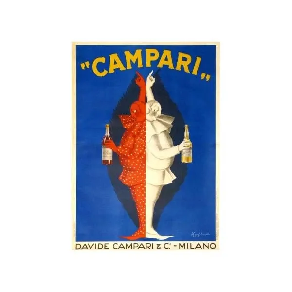 Vintage Campari Bitter and Cordial Poster (1920s), image