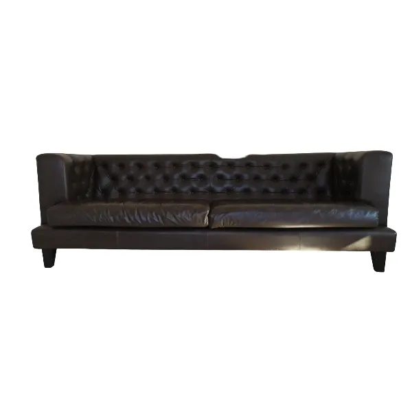 Hall sofa in leather, Driade Aleph image