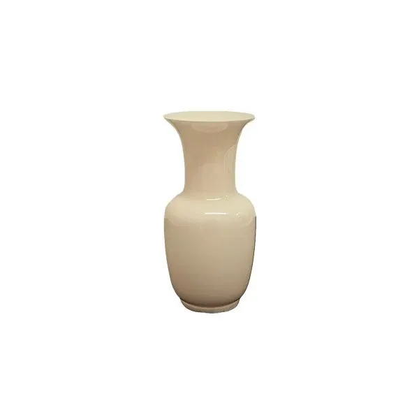 Small Opaline vase in blown glass (white), Venini 