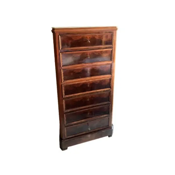 Image of Secretaire vintage in legno e piano in marmo ('800),