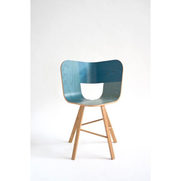 Tria Wood chair in light blue by Lorenz and Kaz, Colé Italia image