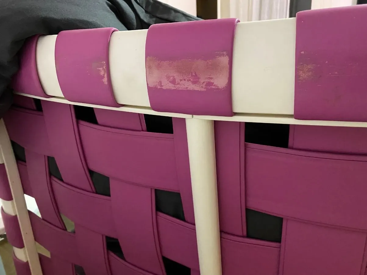 Andromeda single bed in pink leather, Poltrona Frau 8