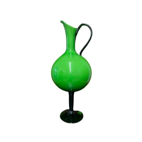Vintage Murano Glasvase grün (60er Jahre),