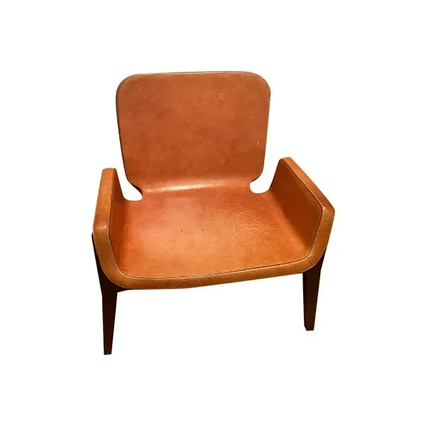 Vintage Jockey armchair in leather, Poltrona Frau image