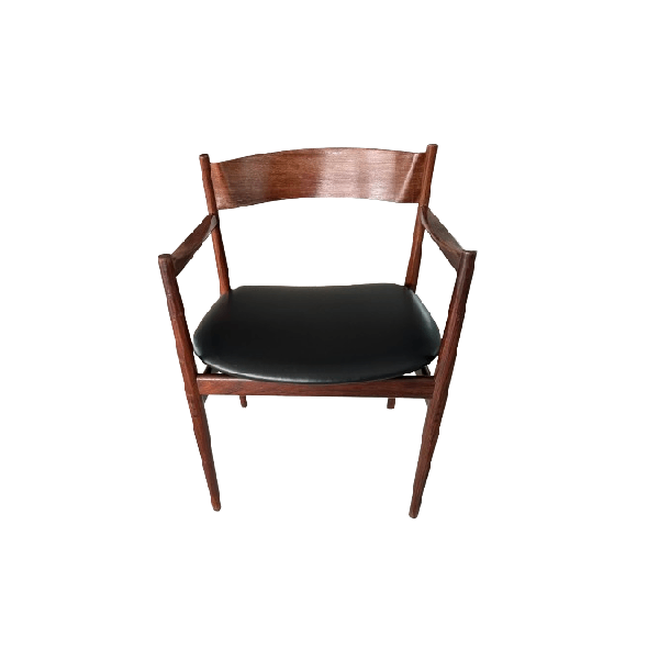 101 armchair by Gianfranco Frattini in walnut wood, Cassina image