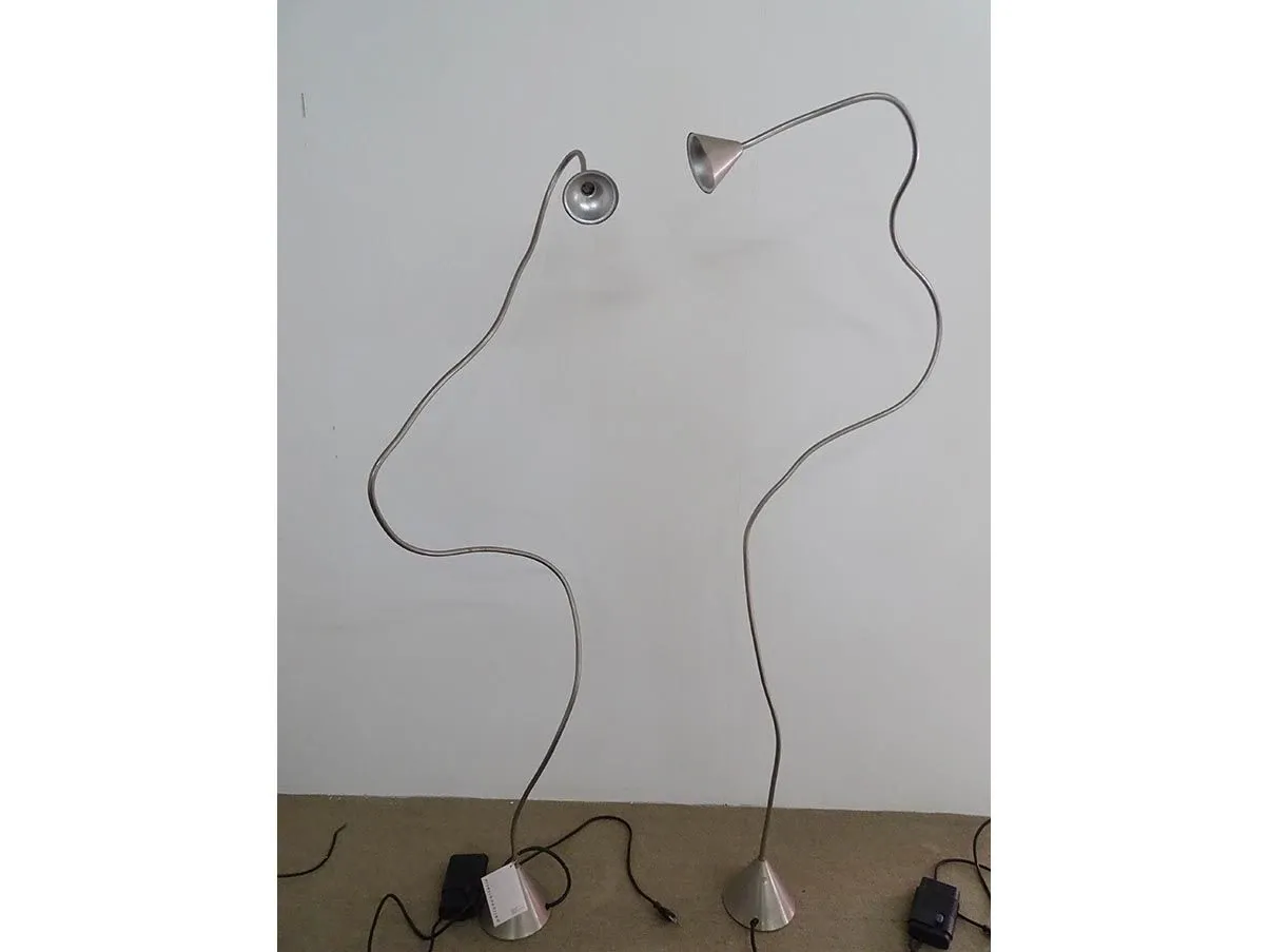 Set of 2 mouldable Papiro floor lamps, Pallucco 8