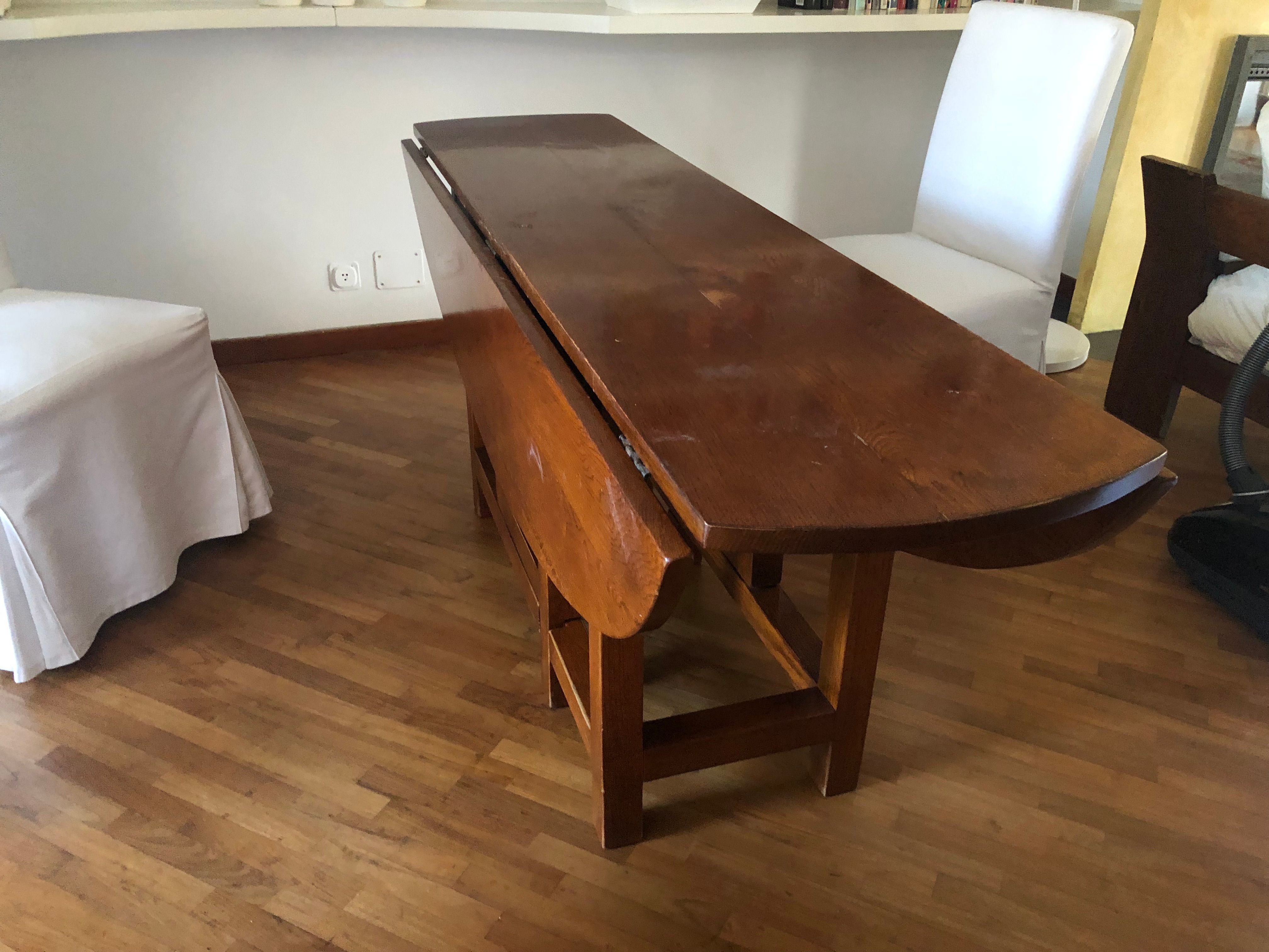 Solid Wood Oval Console Table Optional9