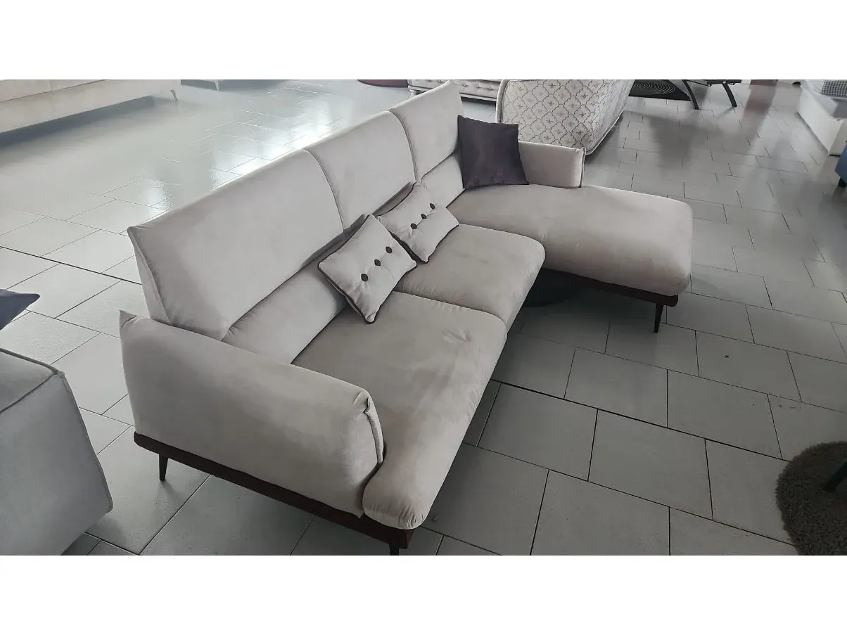 Divano angolare Luxury Thor in tessuto, MD work 3