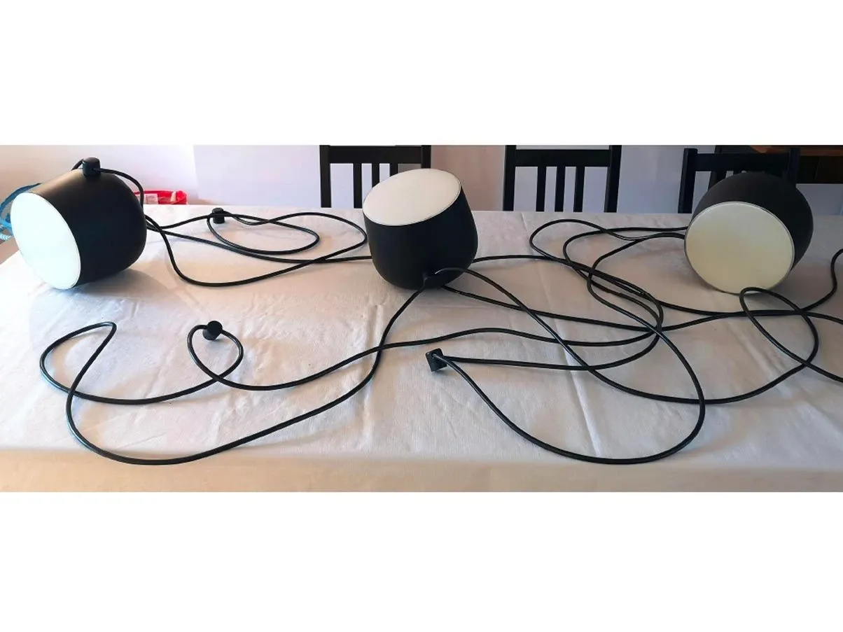 Lampada a sospensione Aim in alluminio (nero), Flos 4