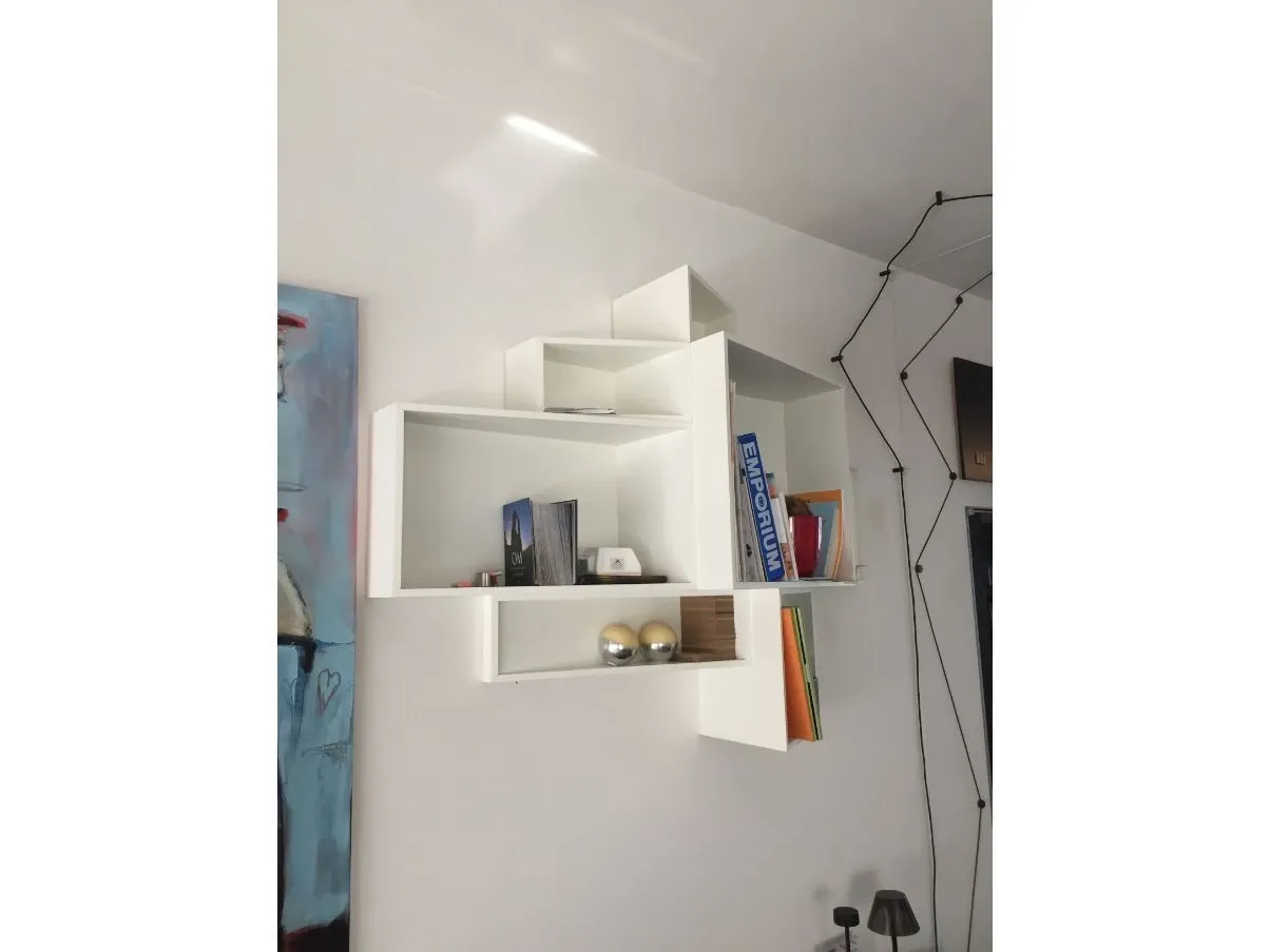 Weiße Riva Bücherregal 1