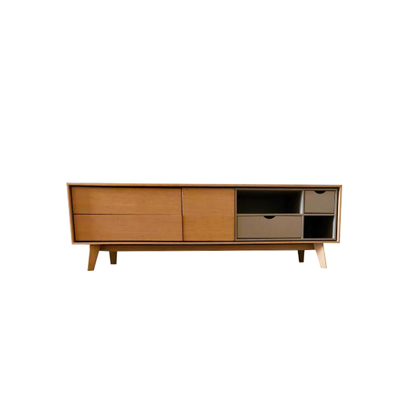 Aura sideboard with oak wood structure, Treku image