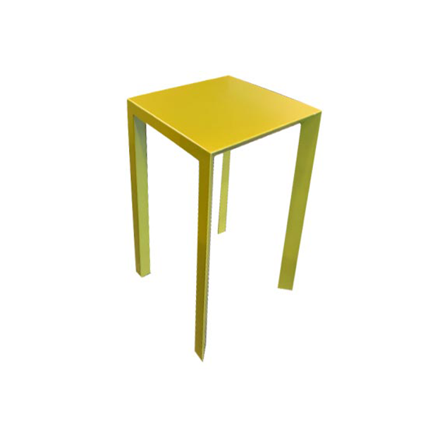 Mono coffee table in painted metal (yellow), Pianca image