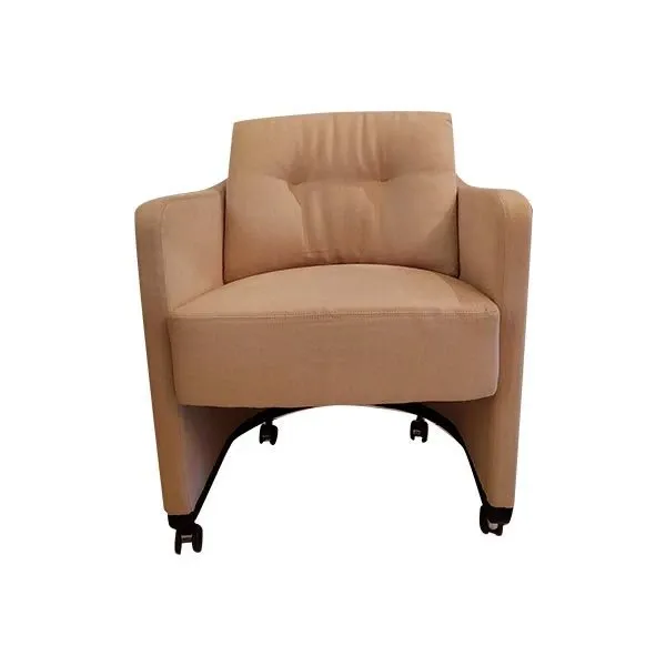 Musa armchair with wheels in fabric, Giorgetti image