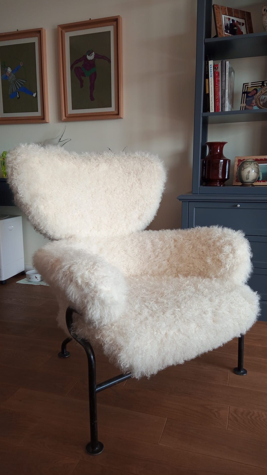 Pair of Tre Pezzi PL19 Lounge Chairs in Wool by Franco Albini and Franca Helg Front