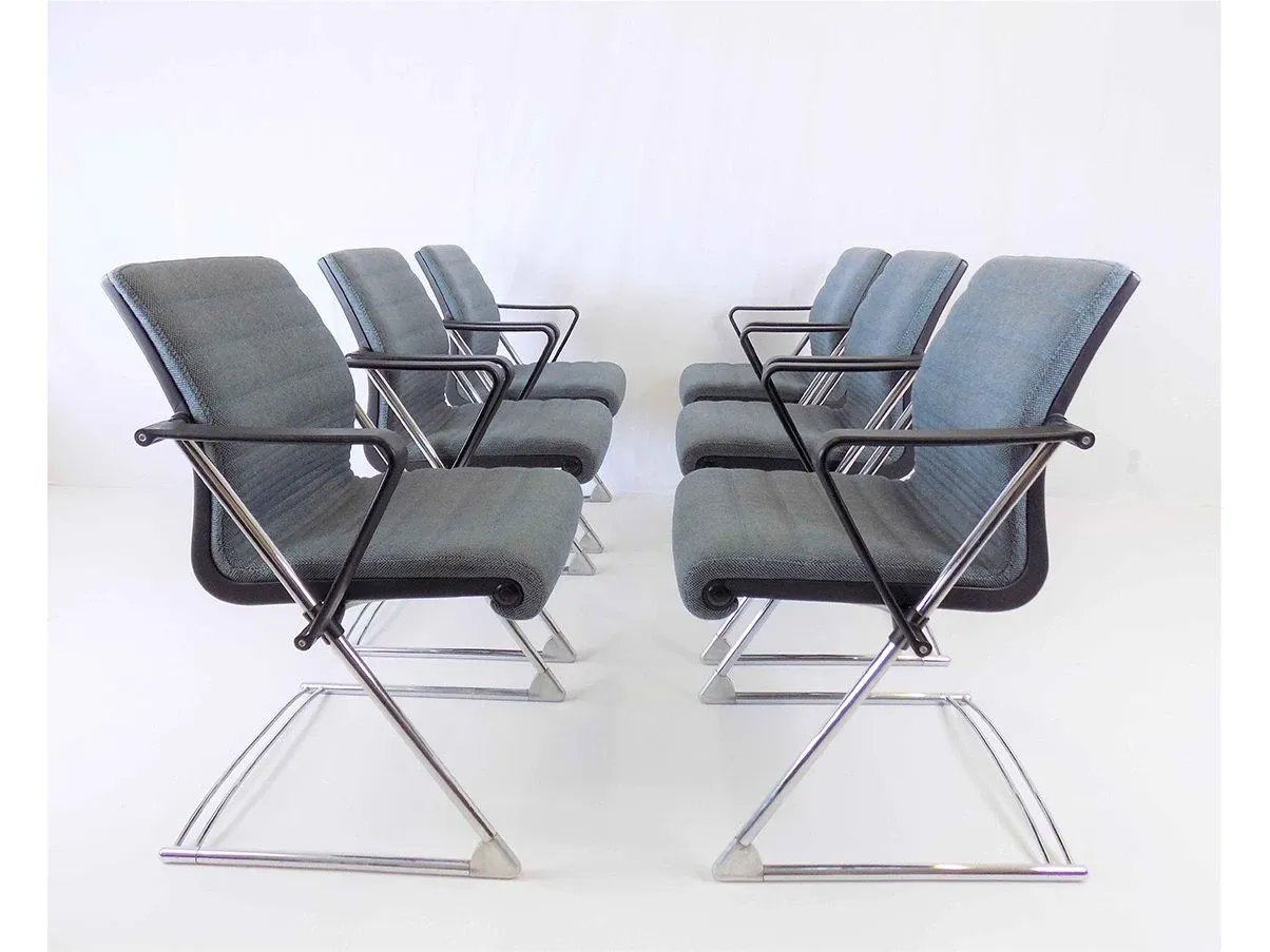 Set of 6 Drabert Z chairs by Hans Ullrich Bitsch 2