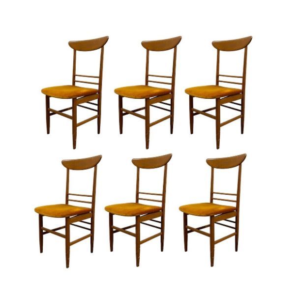 Set of 6 Danish Design dining chairs (1960s) image