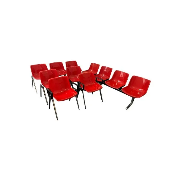 Modus office chair set by Osvaldo Borsani, Tecno image