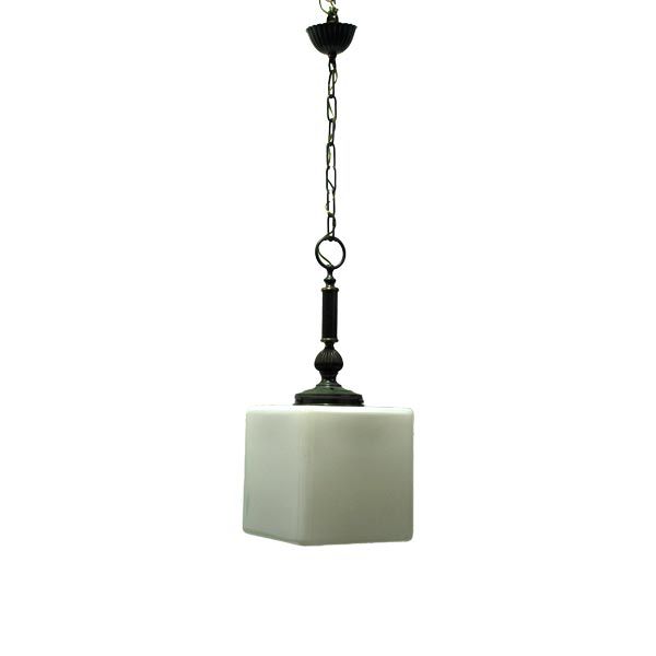 Vintage glass pendant lamp, image