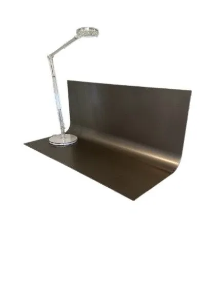 Sfoglia shelf in burnished steel, Mogg 