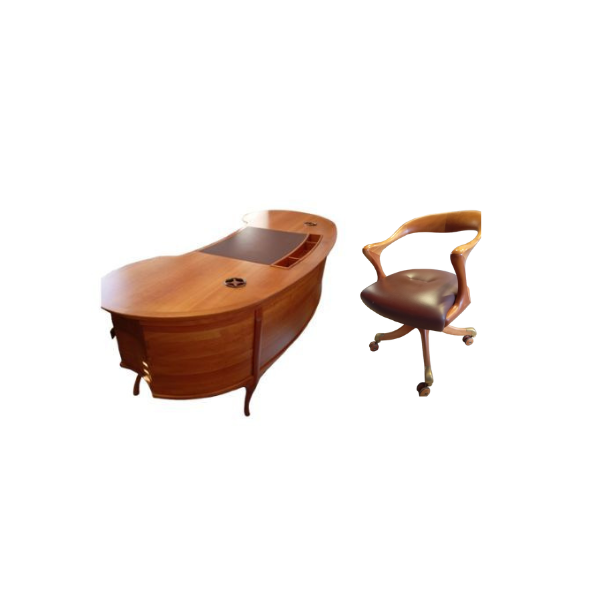 Big Bean desk in cherry wood by Roberto Lazzeroni, Ceccotti Collezioni image